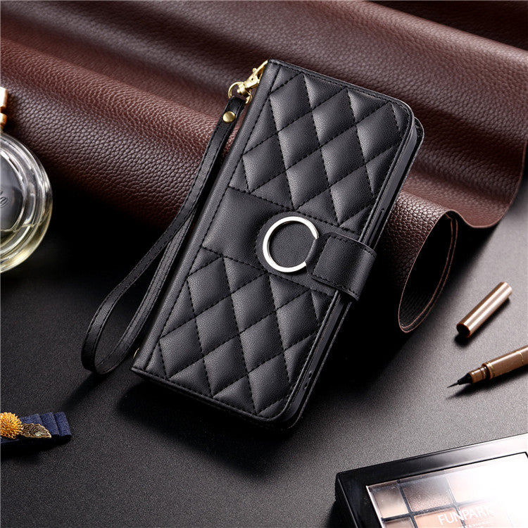 Luxury Leather Flip Phone Case – Premium Wallet, Bracket Protection, Elegant Cover with Card Slots, Durable & Functional