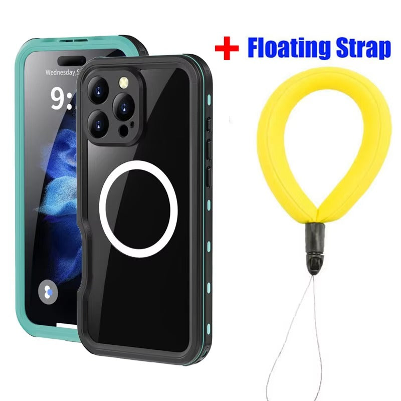 Premium Apple iPhone Case MagSafe Compatible, Camera Lens & Screen Protection, Cover with IP68 Waterproof TPU Armor