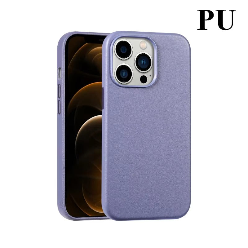 Premium Genuine Leather iPhone Case – 360° Full Protection, Luxury Armor Shell, Stylish & Durable Back Cover Case for iPhone