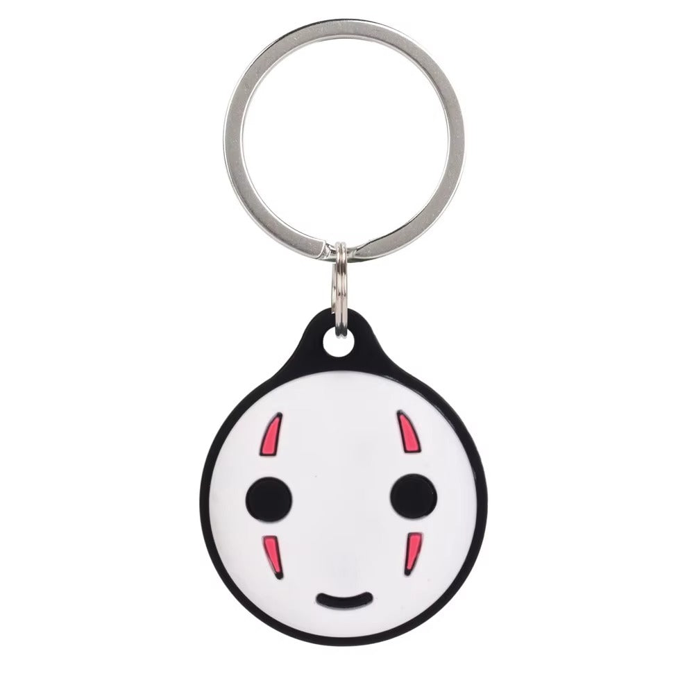 Cute Dog Cartoon Silicone AirTag Case – Soft Anti-Lost Protective Cover with Keychain Hook, Funny Tracker Shell for Kids, Teens & Adults