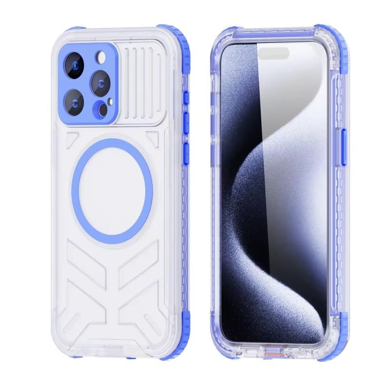 Luxury Apple iPhone Case MagSafe Compatible, Camera Lens & Screen Protection, Cover with IP68 Sealed Sport Design