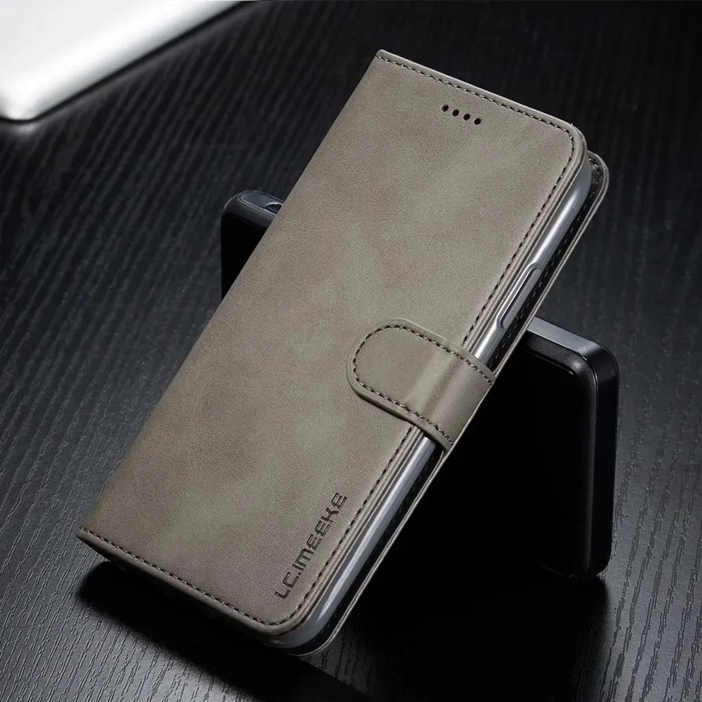 Luxury Leather Wallet iPhone Case – Flip Cover with Card Slot, Magnetic Closure, and Premium Protection for iPhone Models