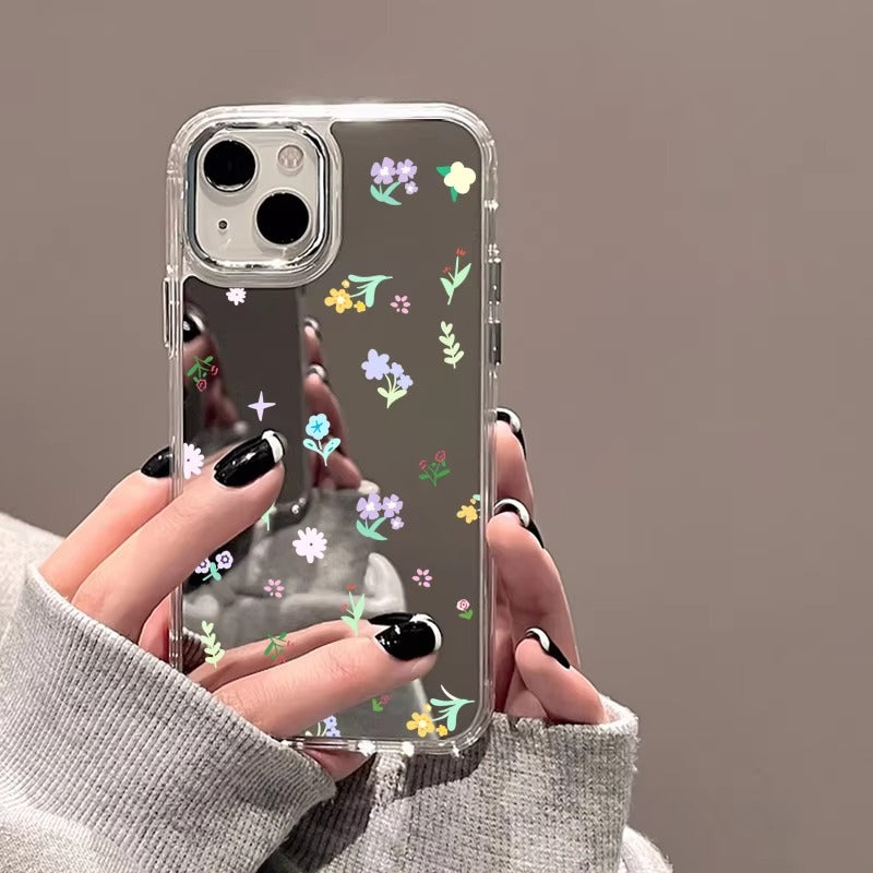 Luxury Apple iPhone Case, MagSafe Compatible, Camera Lens and Screen Protection, Ultra Thin, Shockproof, Magnetic, Full All Around Protection, Heart Mirror Soft Cover