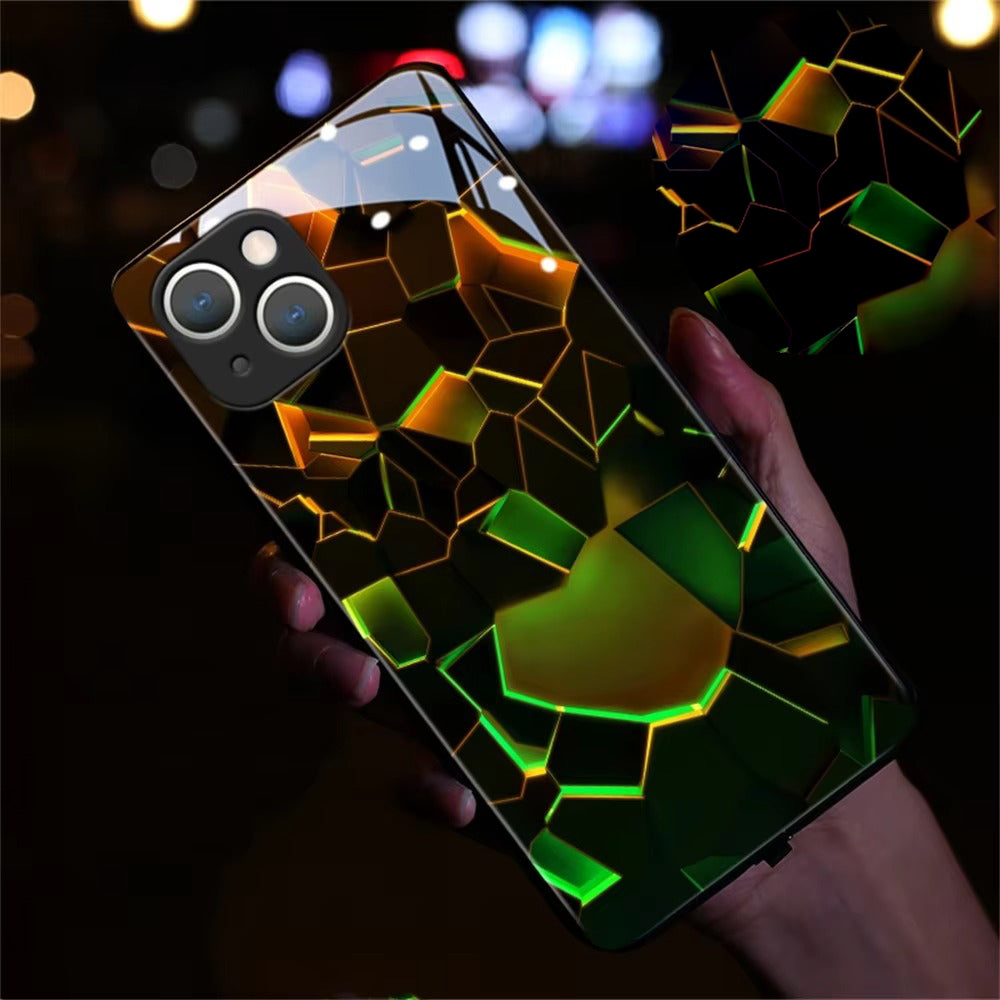 Premium Apple iPhone Case, MagSafe Compatible, Camera Lens and Screen Protection, Ultra Thin, Shockproof, Magnetic, Full All Around Protection, Voice-Activated LED Cover