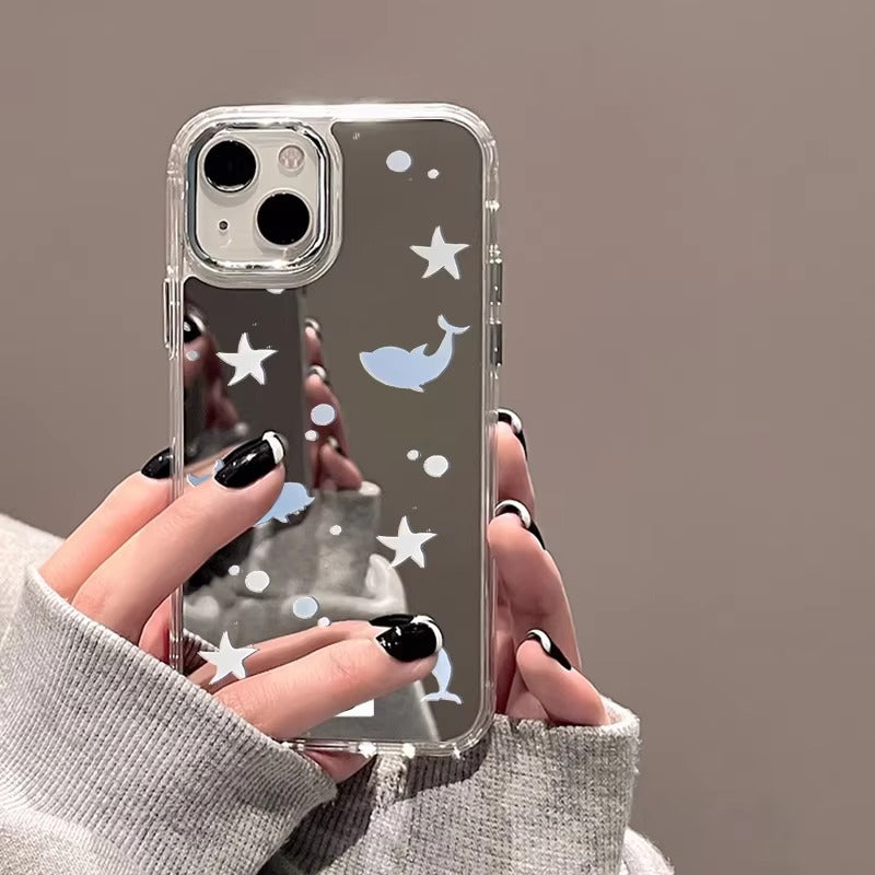 Premium Apple iPhone Case, MagSafe Compatible, Camera Lens and Screen Protection, Ultra Thin, Shockproof, Magnetic, Full All Around Protection, Plating Mirror Soft Cover