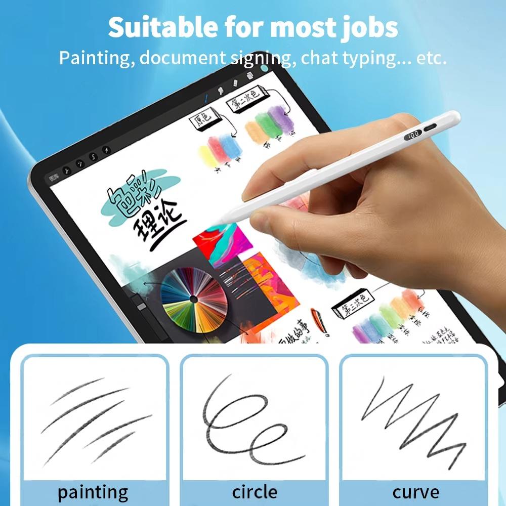 High Precision Stylus Pen for iPhone & iPad – Rechargeable  Pencil with Power Display,  and Navigation on Apple Devices