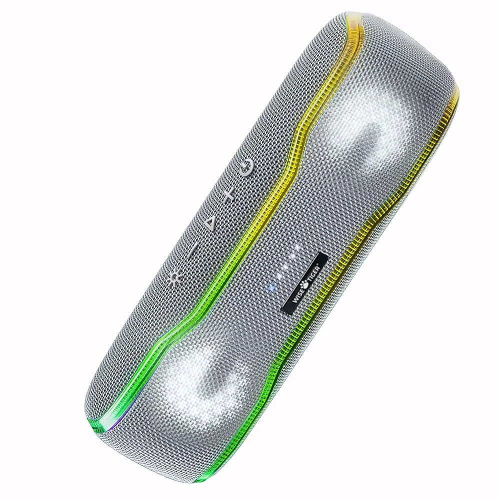 Premium Portable Bluetooth Speaker – IPX7 Waterproof Outdoor Sound Box with 25W Stereo Output, Colorful LED Lights, BT 5.3 Surround Sound System