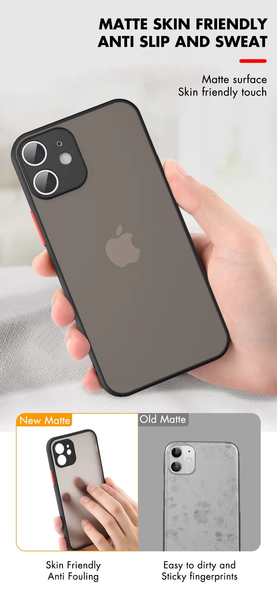 Robust Apple iPhone Case, MagSafe Compatible, Camera Lens & Screen Protection, Ultra Thin, Shockproof, Magnetic Full All Around Cover – Matte Armor Case with Clear Silicone Edges & Hard PC Back for Durable Protection