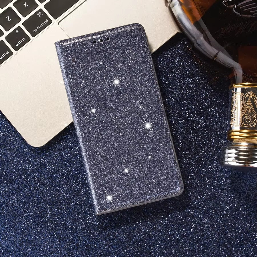 Luxury Apple iPhone Case, MagSafe Compatible, Camera Lens and Screen Protection, Ultra Thin, Shockproof, Magnetic, Full All Around Protection, Bling Wallet Leather Cover