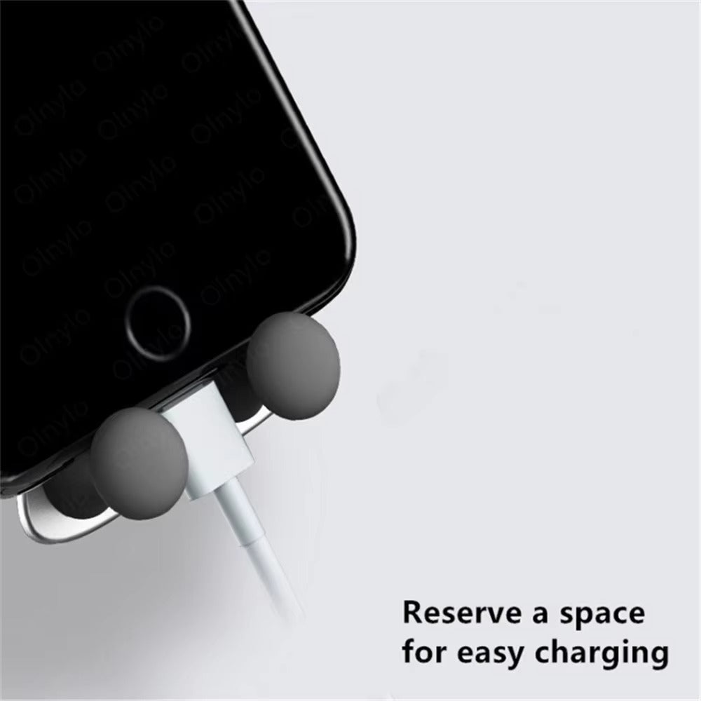 Premium Gravity Car Phone Holder for iPhone – Vent Clip Mount, Auto Lock, Smiley Face Design, Compatible with Apple Devices