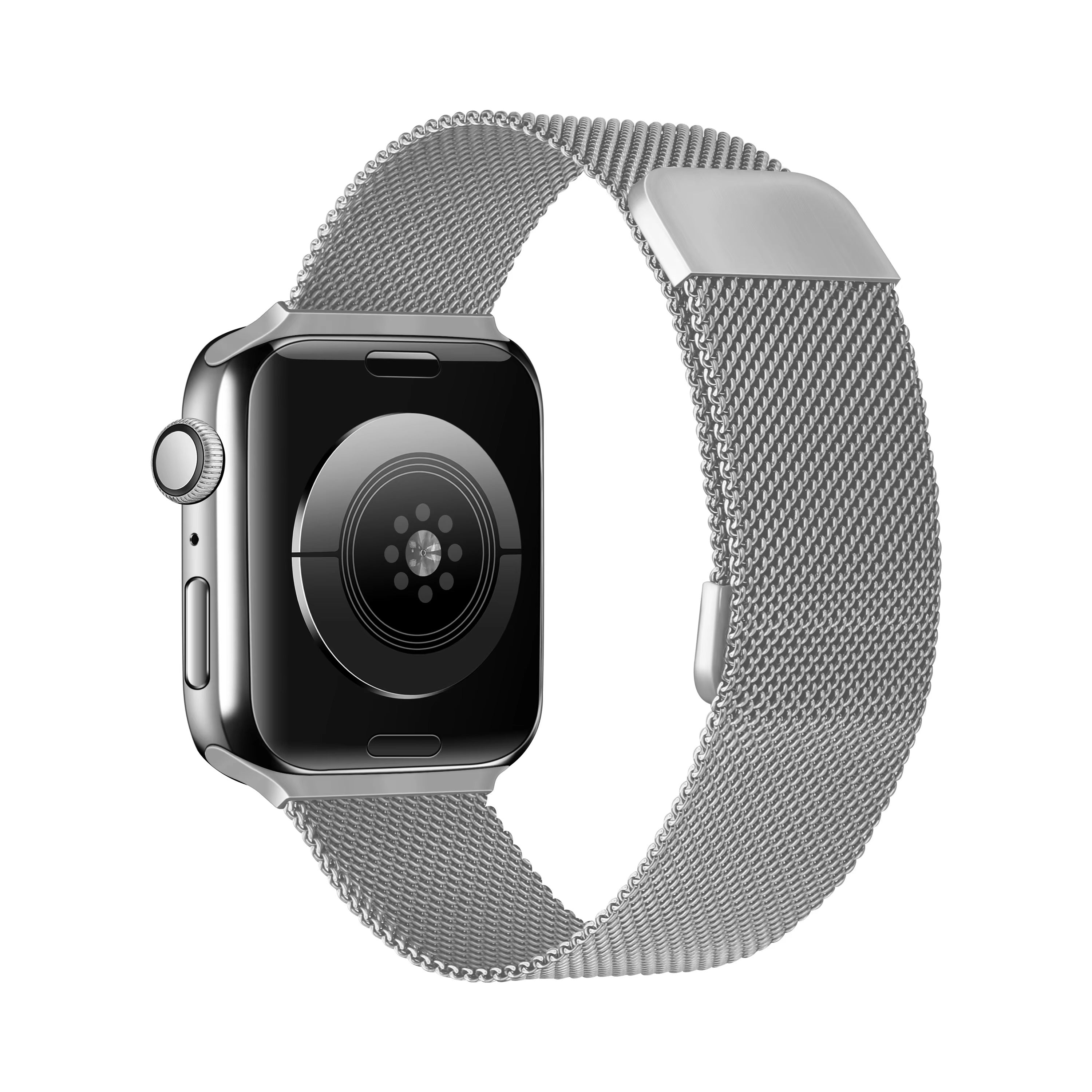 Luxury Magnetic Stainless Steel Watch Band – Adjustable Milanese Loop , Slim Metal Bracelet for 40–49mm Smartwatches