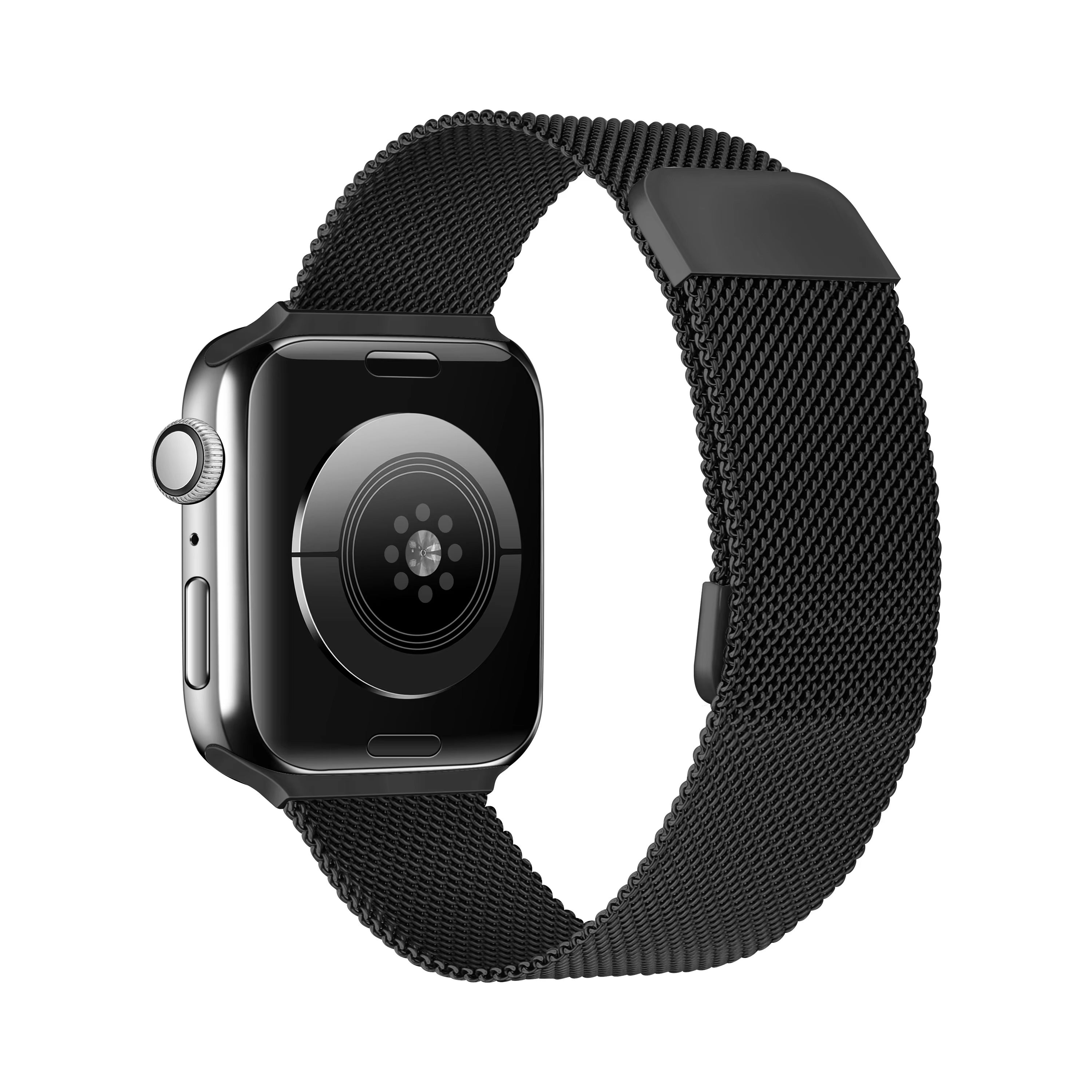 Luxury Magnetic Stainless Steel Watch Band – Adjustable Milanese Loop , Slim Metal Bracelet for 40–49mm Smartwatches