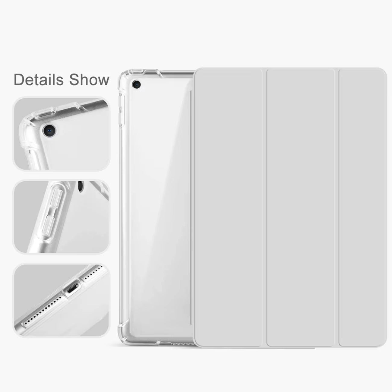 High Quality iPad Case with Pencil Holder Magnetic Cover, Auto Sleep/Wake, Compatible with 10.2", 10.5", 10.9", 11" Tablets