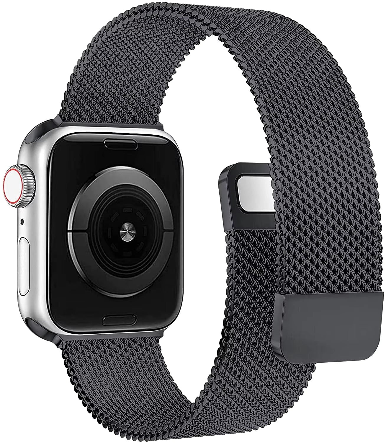 Luxury Magnetic Stainless Steel Watch Band – Adjustable Milanese Loop , Slim Metal Bracelet for 40–49mm Smartwatches