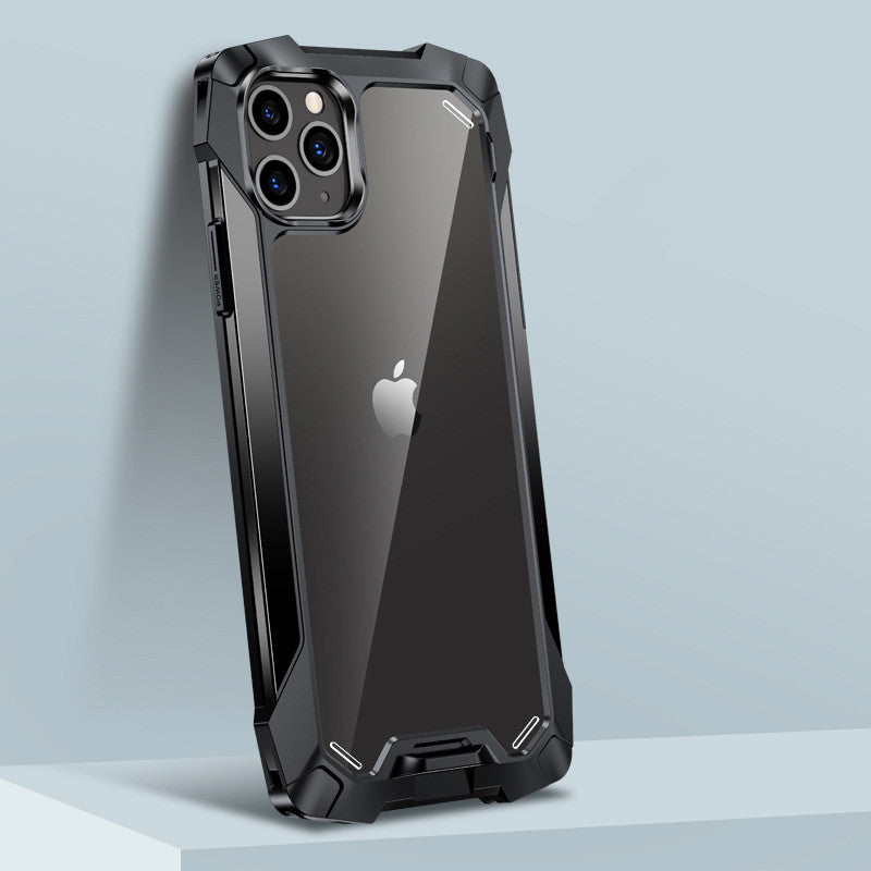 R-Just Silicone Airbag Shockproof iPhone Case – Transparent Armor Cover, Rugged Protection Durable & Secure for iPhone Models