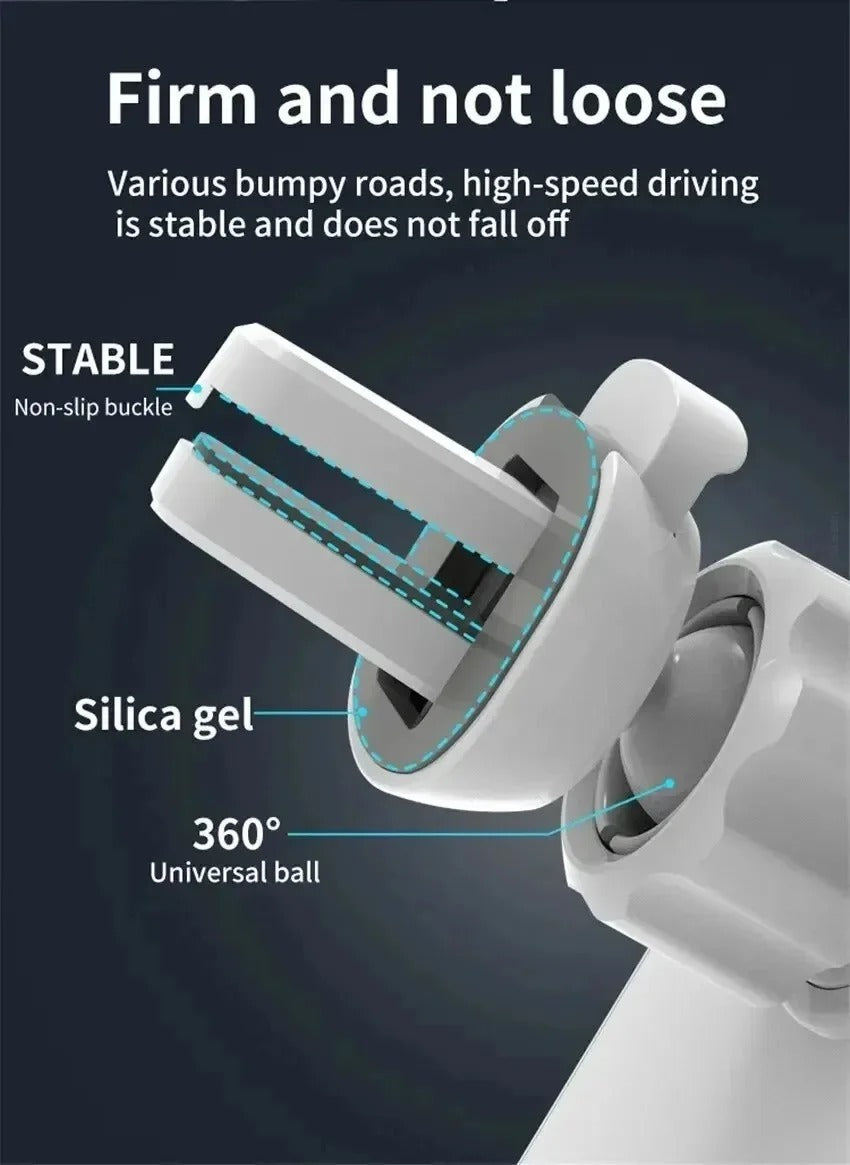 Premium 30W Magnetic Wireless Car Charger – Fast Charging Phone Mount for Air Vent, MagSafe Compatible, Auto-Align, 360° Adjustable Holder