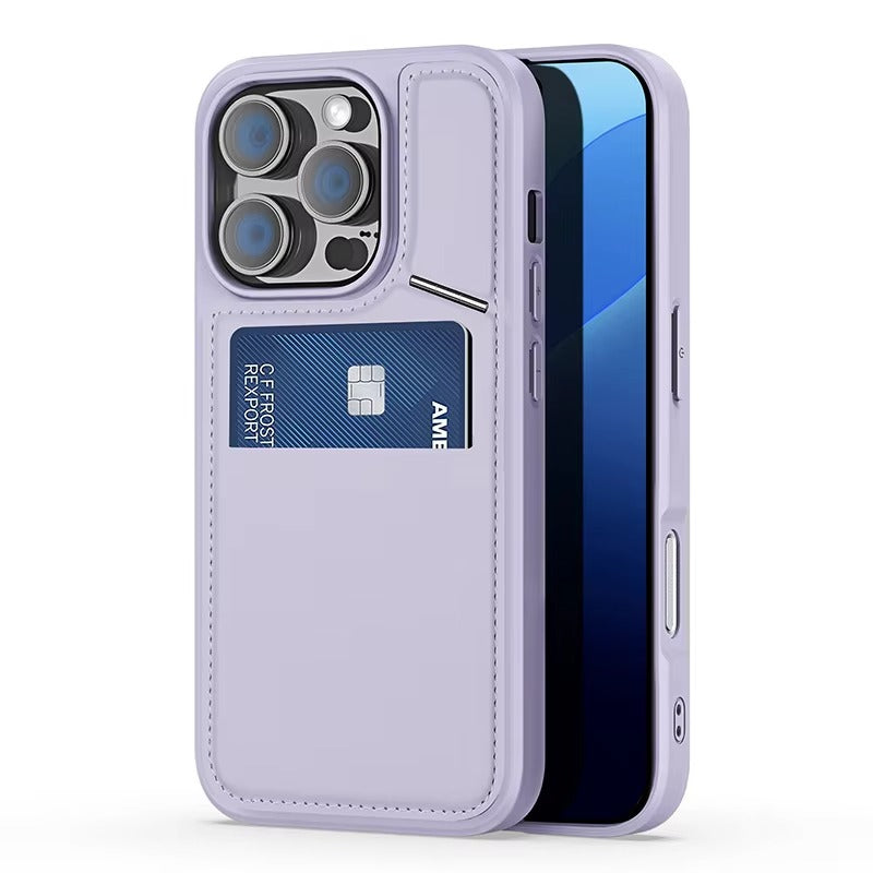 Premium Apple iPhone Case, MagSafe Compatible, Camera Lens and Screen Protection, Ultra Thin, Shockproof, Magnetic, Full All Around Protection, 3-in-1 Business Card Cover