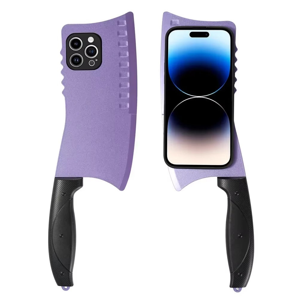 Premium Apple iPhone Case, MagSafe Compatible, Camera Lens and Screen Protection, Ultra Thin, Shockproof, Magnetic, Full All Around Protection, 3D Knife Cartoon Cover
