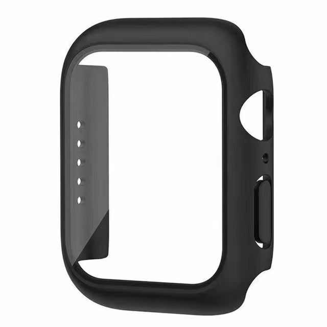 Premium Glass Screen Protector with Case Cover – Full Coverage Shockproof Protective Shell for 38mm to 45mm Smartwatch