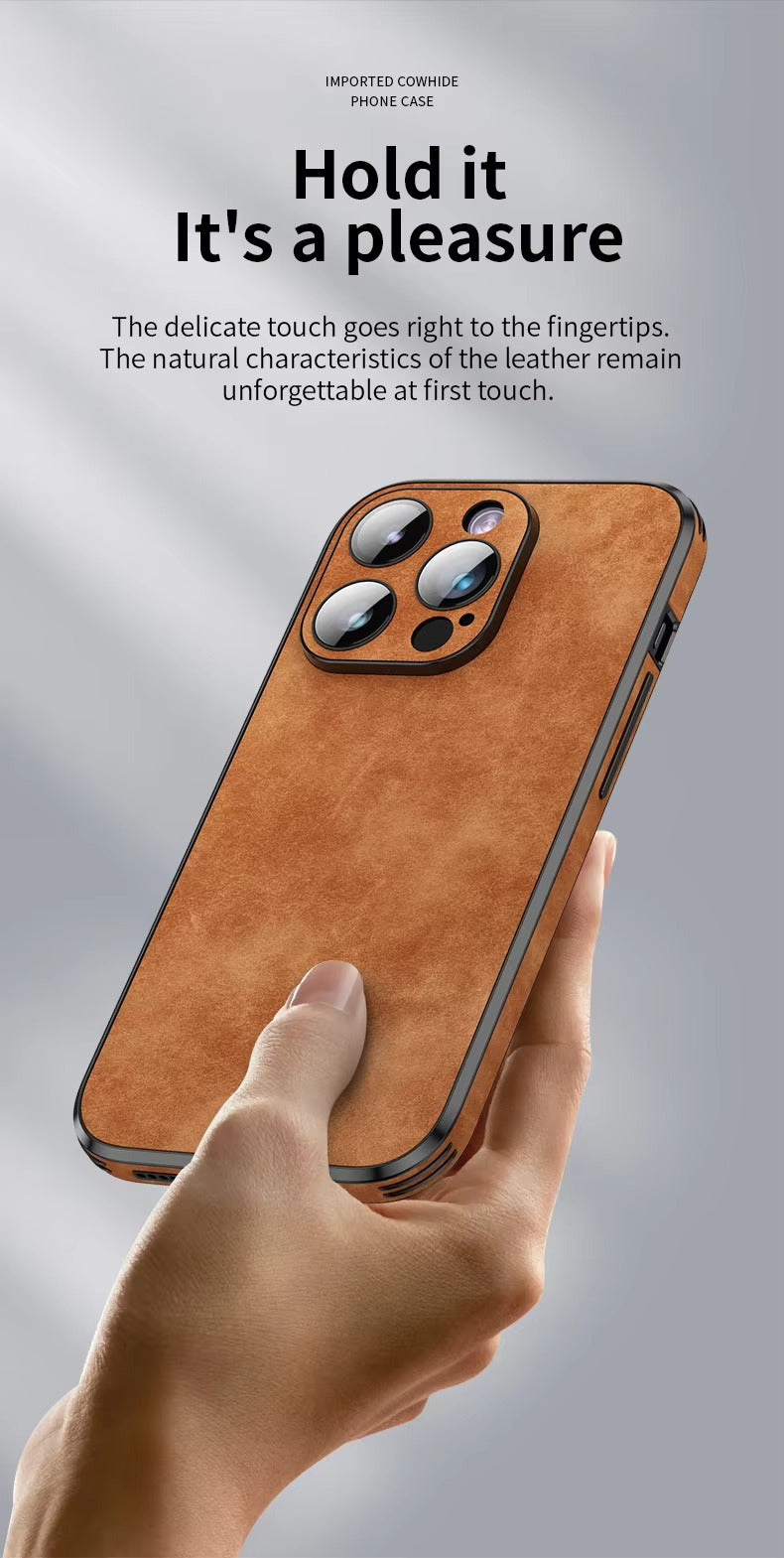 Shockproof Magnetic Leather Apple iPhone Case, MagSafe Compatible, Full Lens and Screen Protection, Slim Bumper Grip Cover for Everyday Mobile Use