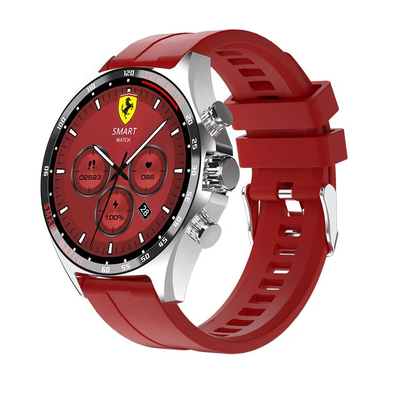 Robust Outdoor Smartwatch for iPhone – NFC Access Control, GPS Positioning, Compass, 400mAh Battery, IP68 Waterproof Fitness & Health Tracker for Men