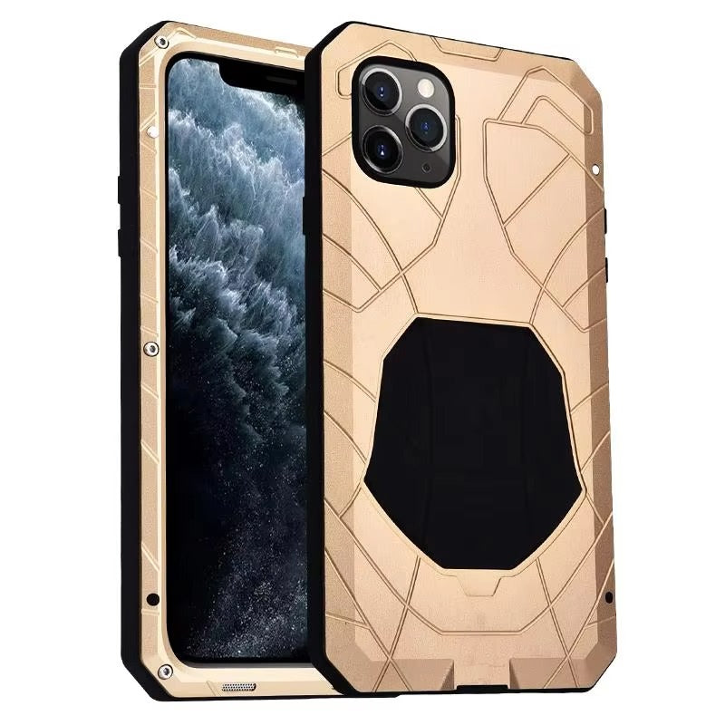 Luxury Apple iPhone Case, MagSafe Compatible, Camera Lens & Screen Protection, Ultra Thin, Shockproof, Magnetic Full All Around Cover – Aluminum Metal & Silicone Case with Dirt-Resistant Shockproof Design