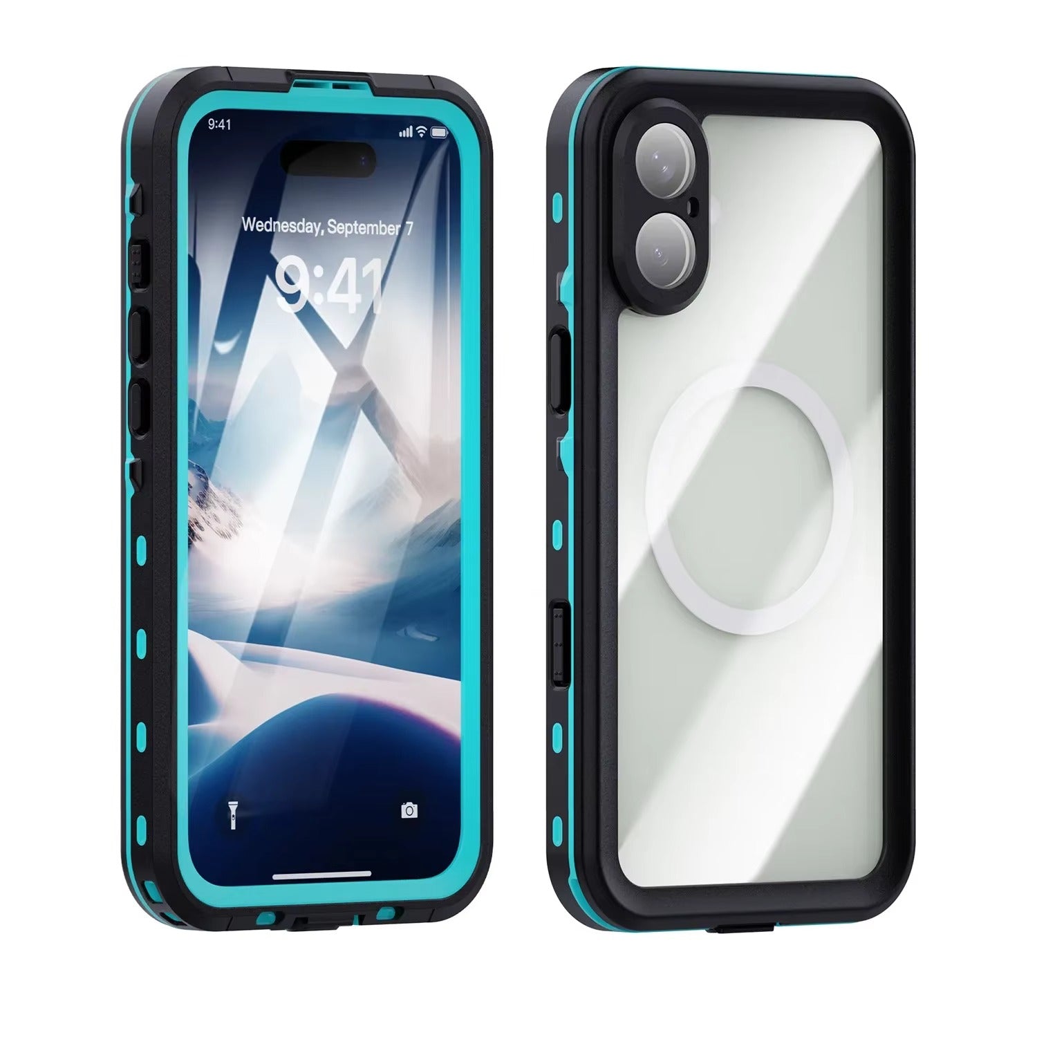 High Quality Waterproof Apple iPhone Case, MagSafe Compatible, Ultra Thin Magnetic with IP68 Dustproof Seal and Screen Guard