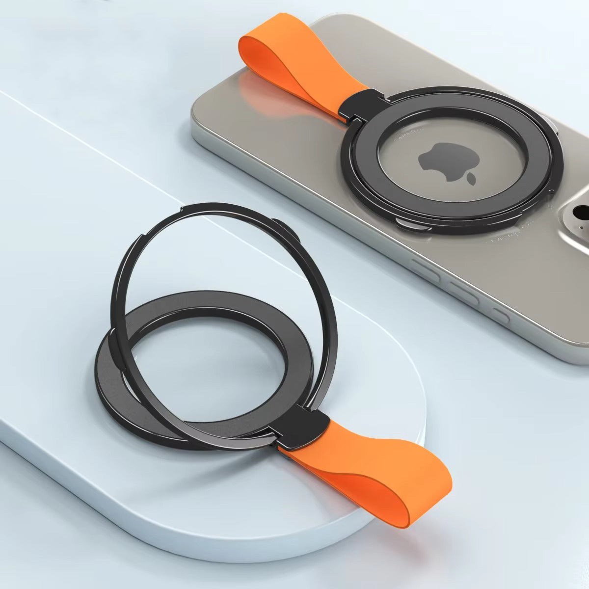 Premium, Magnetic Phone Ring Holder for MagSafe Rotatable Stand with, Strong Magnet Mount for Apple iPhone and Smartphones