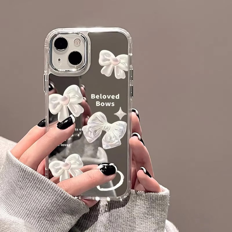 Luxury Apple iPhone Case, MagSafe Compatible, Camera Lens and Screen Protection, Ultra Thin, Shockproof, Magnetic, Full All Around Protection, Heart Mirror Soft Cover