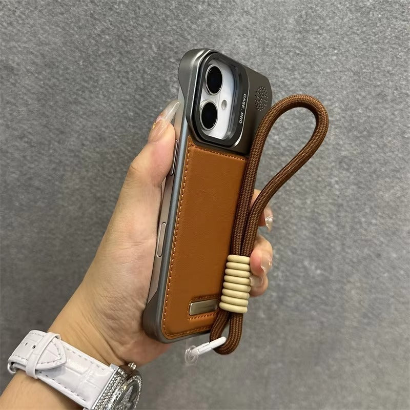 Luxury Apple iPhone Case, MagSafe Compatible, Camera Lens & Screen Protection, Ultra Thin, Shockproof, Magnetic Full All Around Cover – Clear Electroplated TPU Case with Football Design & Wrist Hand Chain