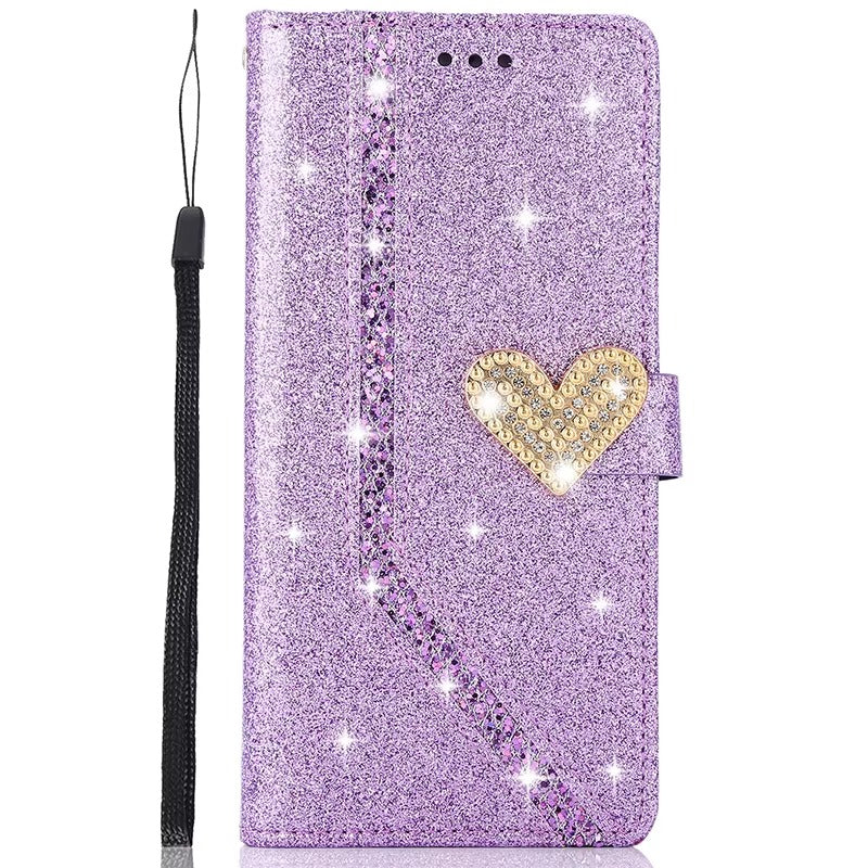 Luxury Apple iPhone Case, MagSafe Compatible, Camera Lens and Screen Protection, Ultra Thin, Shockproof, Magnetic, Full All Around Protection, Shiny Leather Wallet Cover