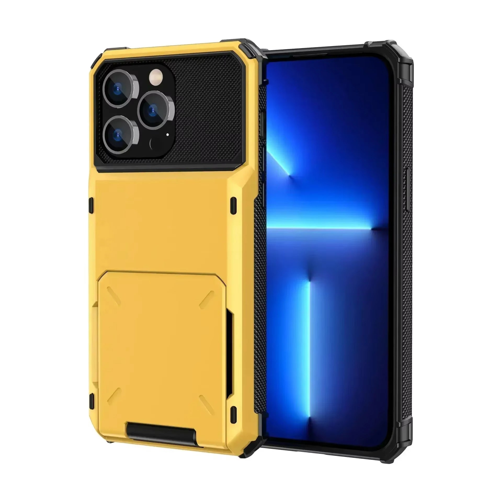 Robust Apple iPhone Case, MagSafe Compatible, Camera Lens and Screen Protection, Ultra Thin, Shockproof, Magnetic, Full All Around Protection, Hidden Wallet Card Cover