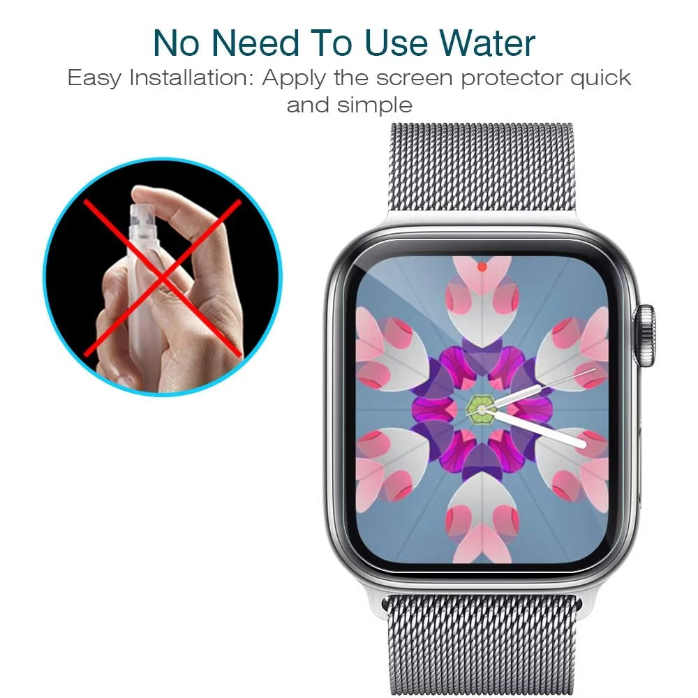 Premium HD Screen Protector for Apple Watch – Full Coverage Scratch-Resistant Film Guard, Easy Install Glass Shield for 40mm to 45mm Apple Smartwatch