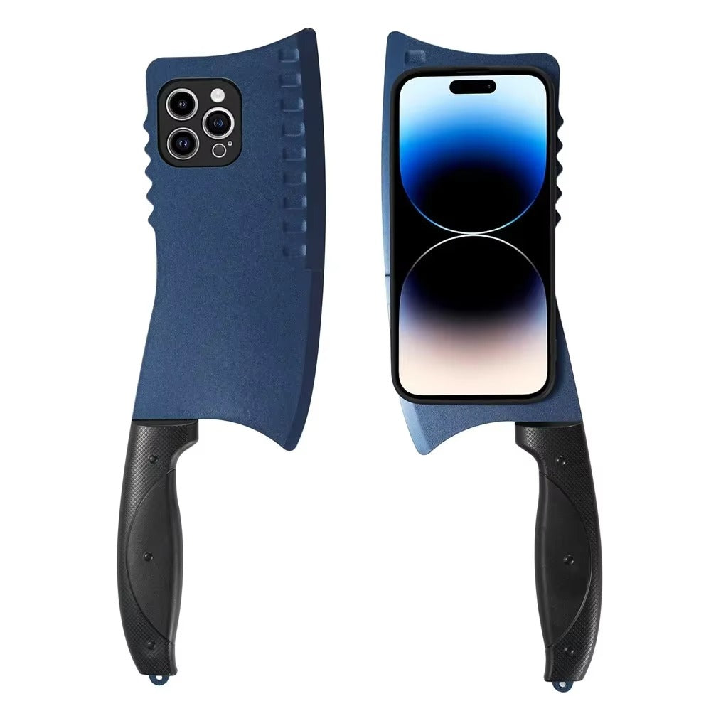 Premium Apple iPhone Case, MagSafe Compatible, Camera Lens and Screen Protection, Ultra Thin, Shockproof, Magnetic, Full All Around Protection, 3D Knife Cartoon Cover