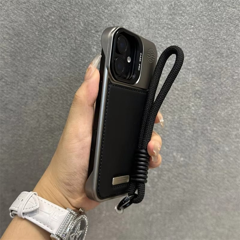 Luxury Apple iPhone Case, MagSafe Compatible, Camera Lens & Screen Protection, Ultra Thin, Shockproof, Magnetic Full All Around Cover – Clear Electroplated TPU Case with Football Design & Wrist Hand Chain
