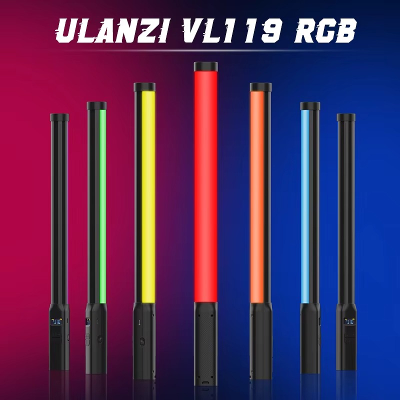 High Quality, Handheld RGB Light Wand – 19.7" LED Stick with Adjustable 2500K–9000K Color, CRI 95+, Apple iPhone and Cameras