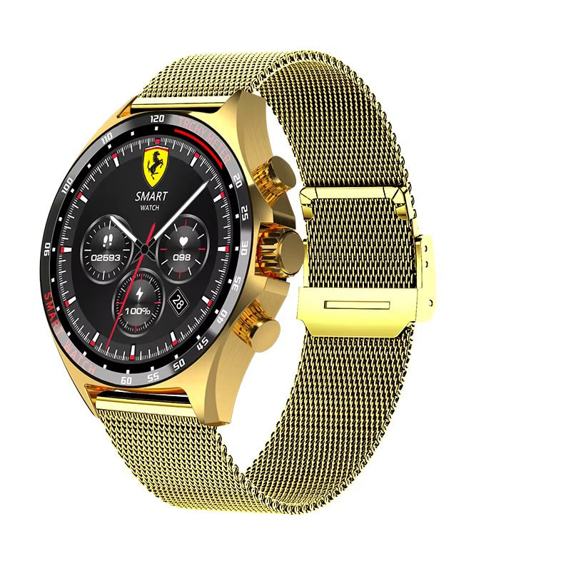 Robust Outdoor Smartwatch for iPhone – NFC Access Control, GPS Positioning, Compass, 400mAh Battery, IP68 Waterproof Fitness & Health Tracker for Men