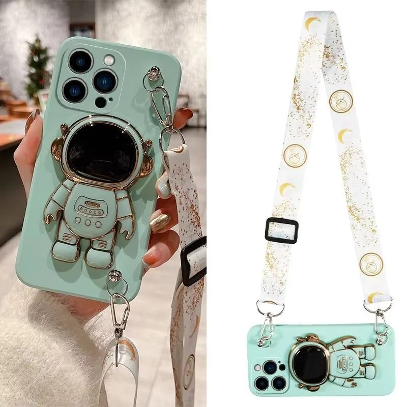 Luxury Astronaut Apple iPhone Case, MagSafe Compatible, Ultra Thin Magnetic Shockproof Full Protection Cover 