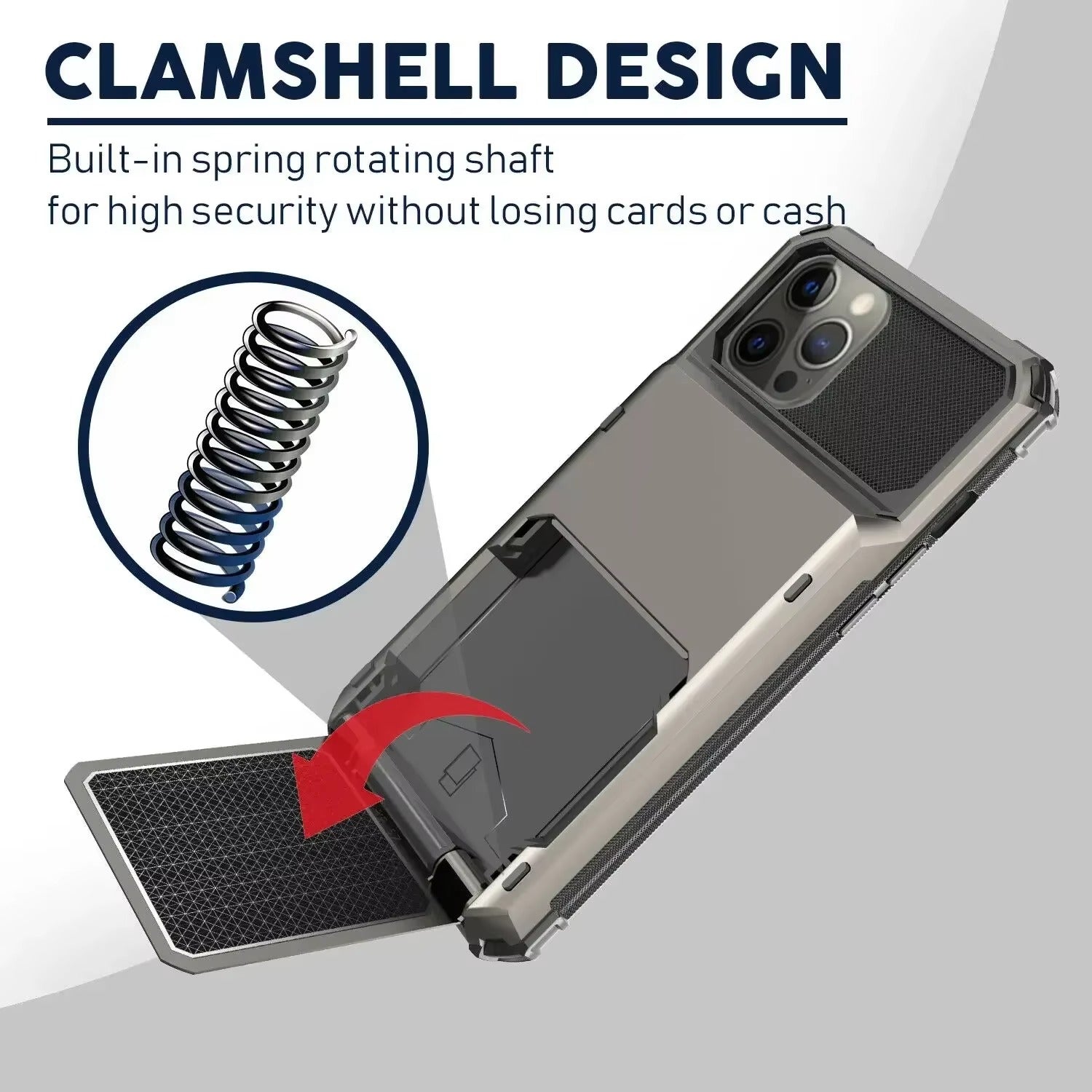 Robust Apple iPhone Case, MagSafe Compatible, Camera Lens and Screen Protection, Ultra Thin, Shockproof, Magnetic, Full All Around Protection, Hidden Wallet Card Cover