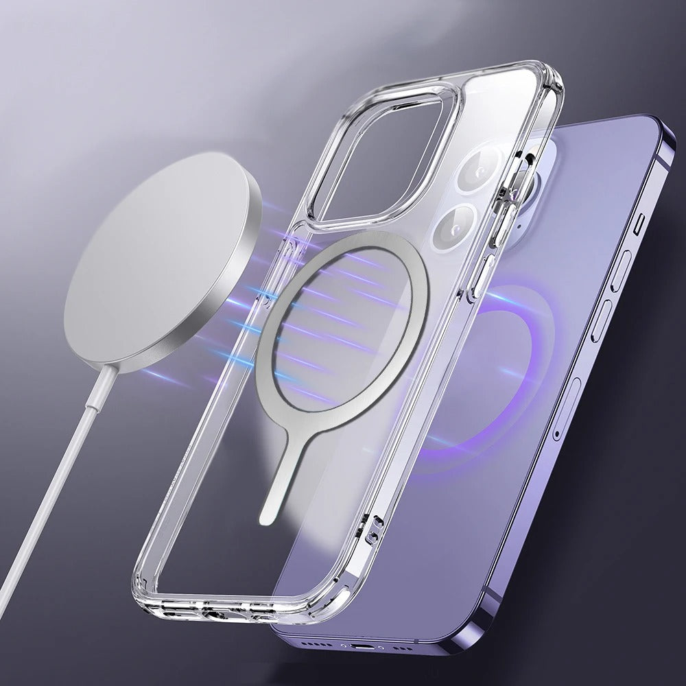 Universal Magnetic Ring Sticker for MagSafe Charger – Metal Alignment Plate for iPhone & Android, Wireless Charging Guide, Car Mount Support Plate
