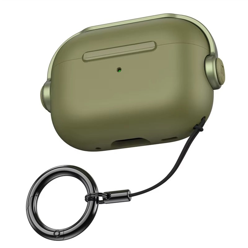 Premium Protective Case for AirPods Pro 2nd Gen with Lanyard, Creative Earphone Lock, Shockproof Headphone Cover for AirPods 3, Pro Series Accessories