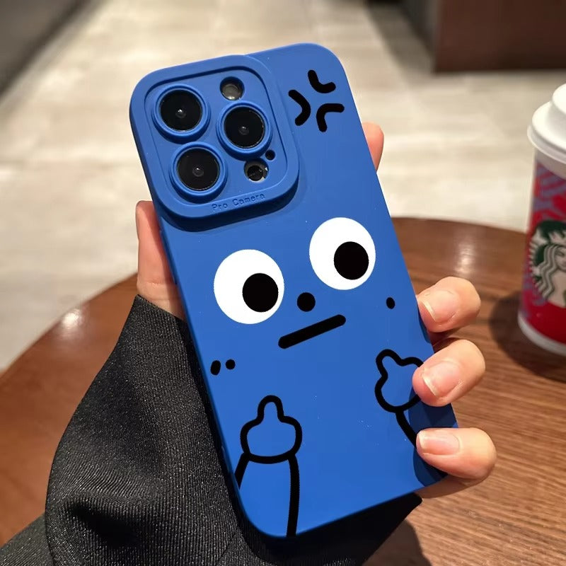 Premium Apple iPhone Case, MagSafe Compatible, Camera Lens and Screen Protection, Ultra Thin, Shockproof, Magnetic, Full All Around Protection, Cartoon Finger Soft Cover