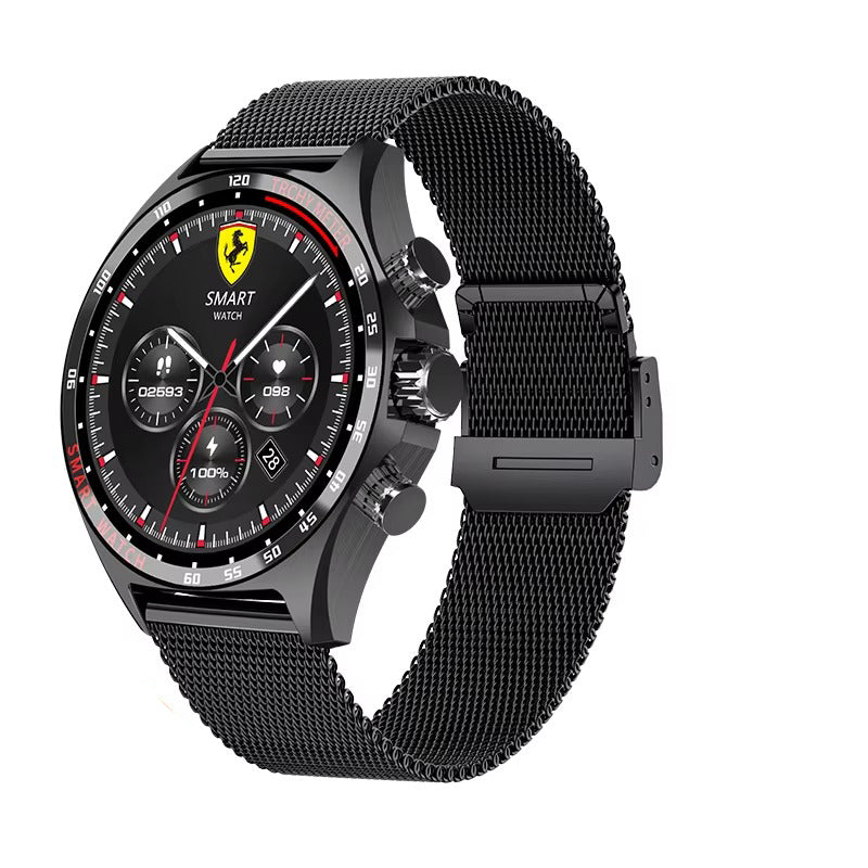 Robust Outdoor Smartwatch for iPhone – NFC Access Control, GPS Positioning, Compass, 400mAh Battery, IP68 Waterproof Fitness & Health Tracker for Men