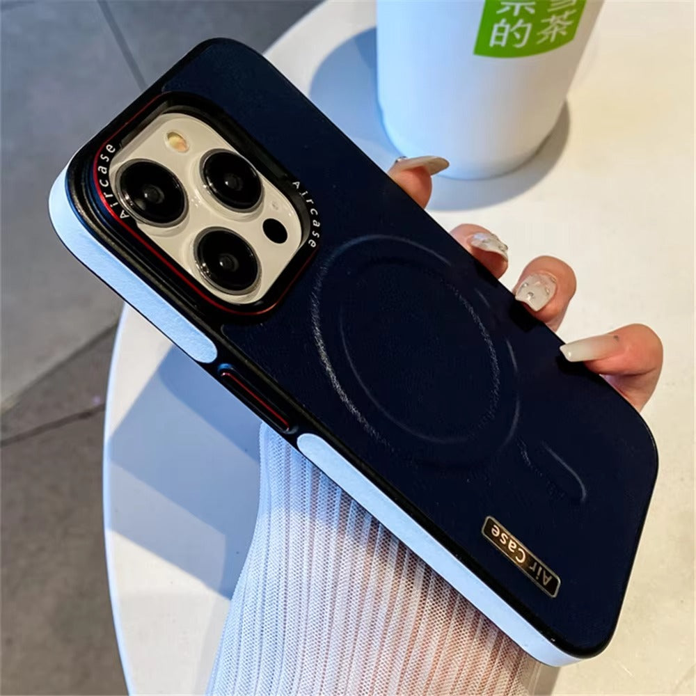 Luxury Apple iPhone Case Camera Lens & Screen Protection, Ultra Thin Shockproof Magnetic Full All Around Protection Cover 