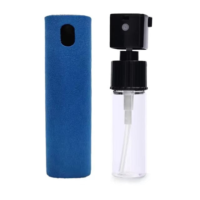 High Quality 2-in-1 Screen Cleaner Spray Reusable Cleaning Cloth for Cell Phones, iPads, Computers, Glasses, and Tablets