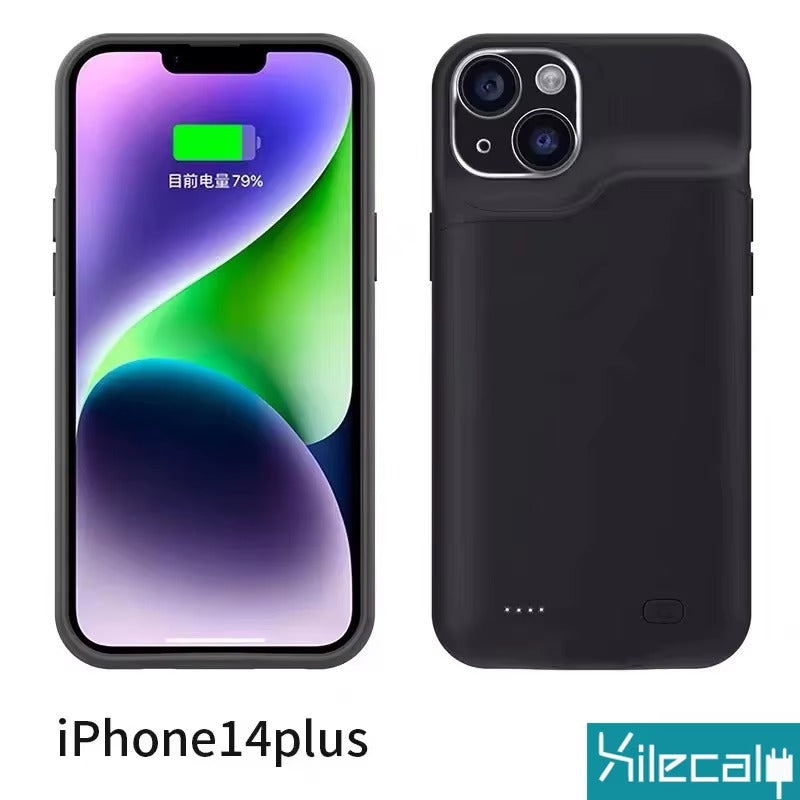 High Capacity Apple iPhone Case MagSafe Compatible, Camera Lens & Screen Protection, Ultra Thin Shockproof Magnetic Full All Around Protection Charging Cover with Built-In Battery