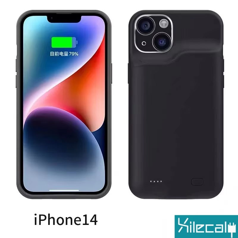 High Capacity Apple iPhone Case MagSafe Compatible, Camera Lens & Screen Protection, Ultra Thin Shockproof Magnetic Full All Around Protection Charging Cover with Built-In Battery