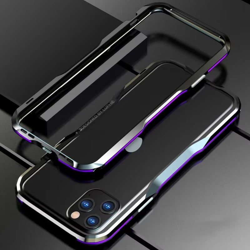 Luxury Apple iPhone Case, MagSafe Compatible, Camera Lens & Screen Protection, Ultra Thin, Shockproof, Magnetic Full All Around Cover – Aviation Aluminum Metal Frame Bumper Case with Sleek Protective Design
