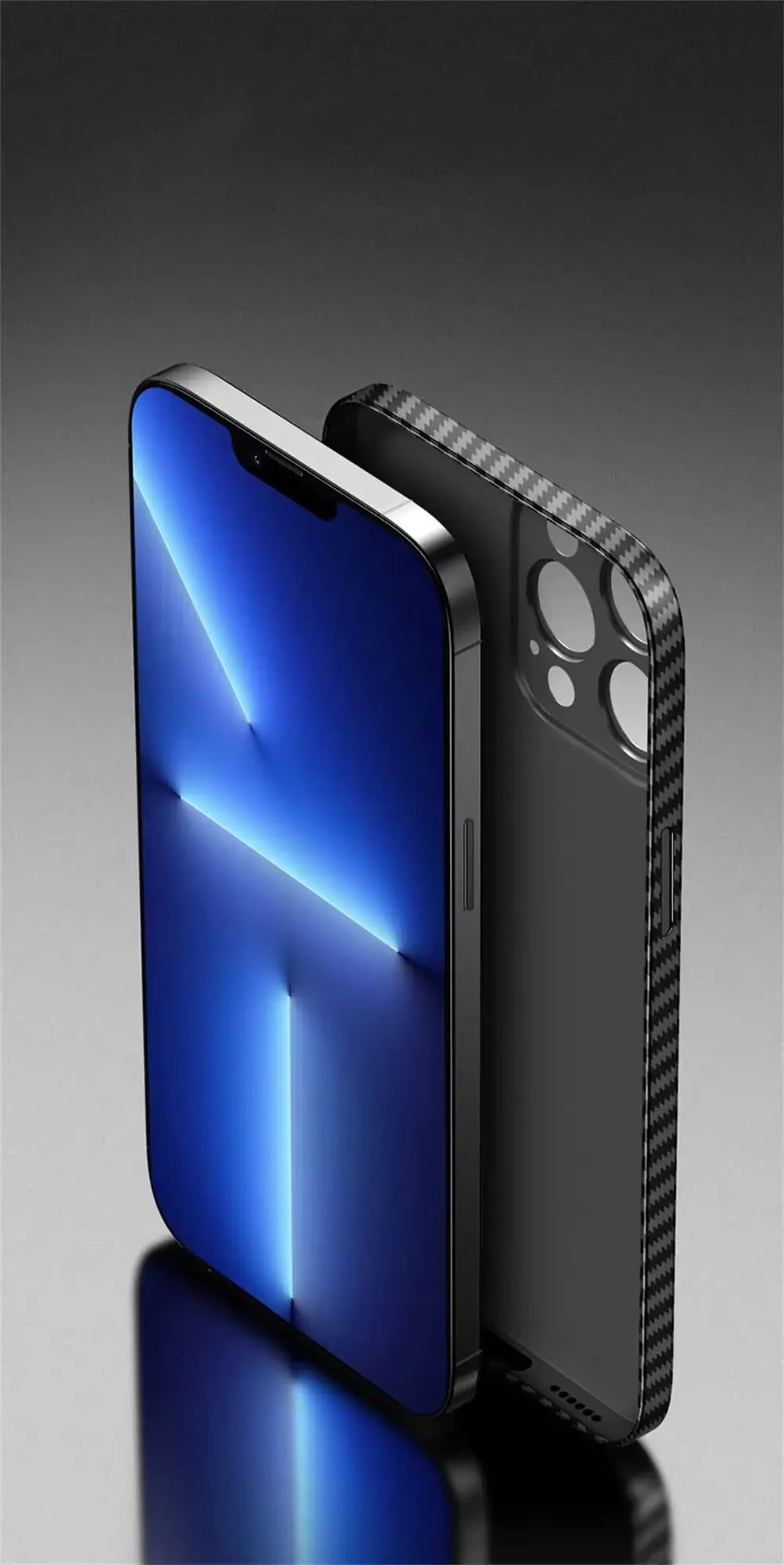 Luxury Apple iPhone Case, MagSafe Compatible, Camera Lens & Screen Protection, Ultra Thin, Shockproof, Magnetic Full All Around Cover – Ultra Thin 0.2mm Carbon Fiber Matte PP Back Cover for Lightweight Sleek Protection