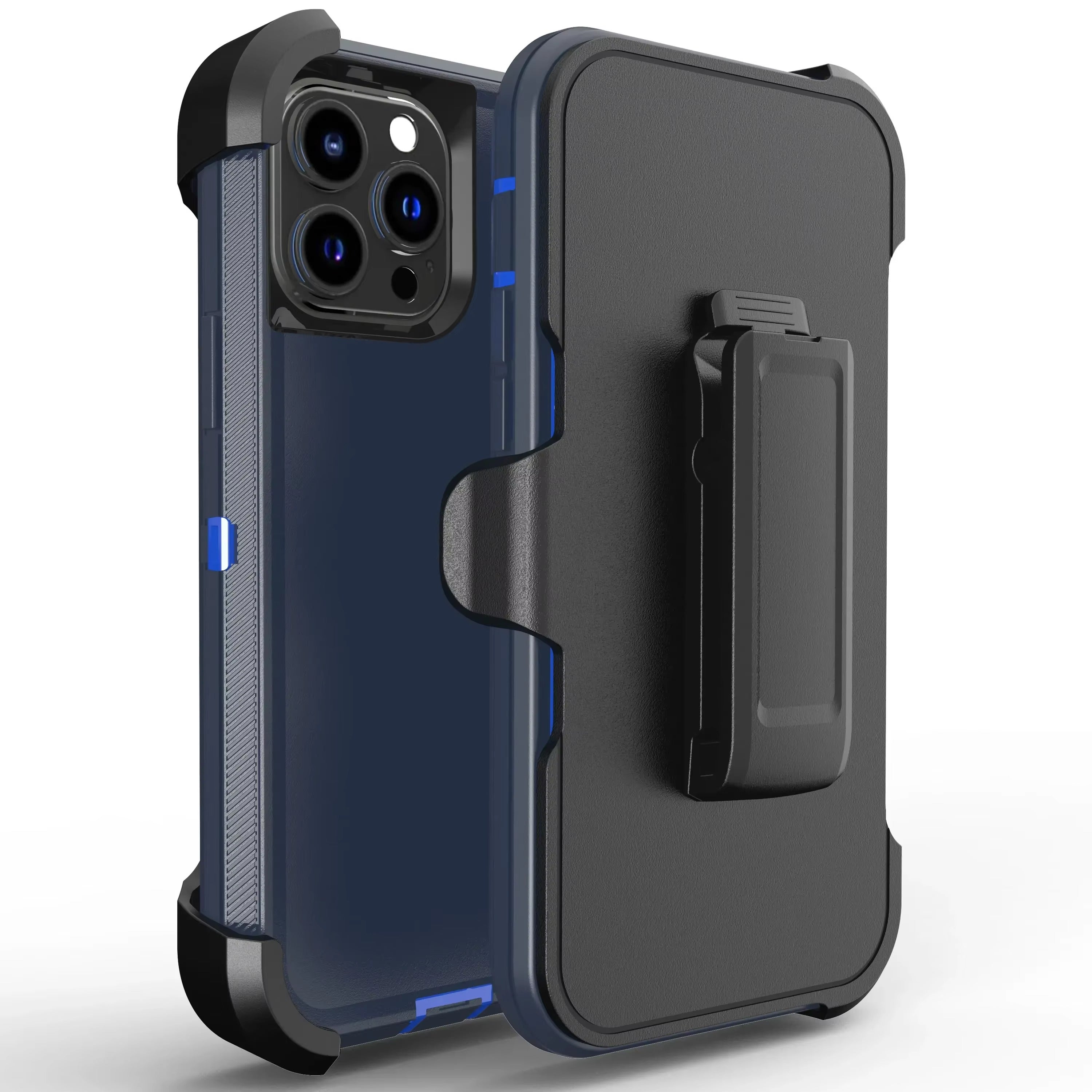 Robust Apple iPhone Case, MagSafe Compatible, Camera Lens and Screen Protection, Ultra Thin, Shockproof, Magnetic, Full All Around Protection, 3-in-1 Belt Clip Armor Cover